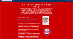 Desktop Screenshot of philliesticketsforsale.blogspot.com