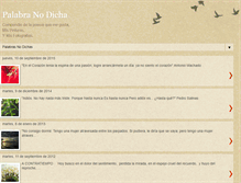 Tablet Screenshot of palabranodicha.blogspot.com