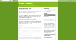 Desktop Screenshot of globalgameguru.blogspot.com