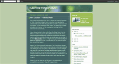 Desktop Screenshot of learningfromscripture.blogspot.com