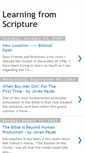 Mobile Screenshot of learningfromscripture.blogspot.com