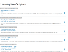 Tablet Screenshot of learningfromscripture.blogspot.com