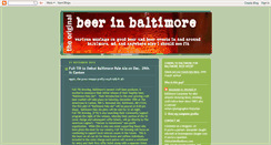 Desktop Screenshot of beerinbaltimore.blogspot.com