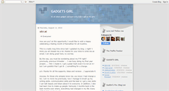 Desktop Screenshot of gadgirl.blogspot.com