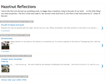 Tablet Screenshot of hazelnutreflections.blogspot.com