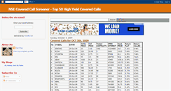 Desktop Screenshot of nsecoveredcalls.blogspot.com