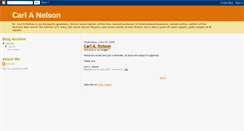 Desktop Screenshot of carlanelson.blogspot.com