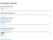 Tablet Screenshot of mytobaccoarticles.blogspot.com