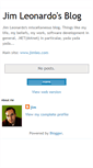 Mobile Screenshot of jimleonardo.blogspot.com