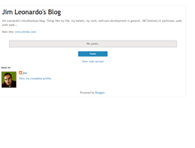 Tablet Screenshot of jimleonardo.blogspot.com