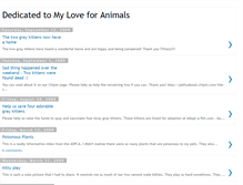 Tablet Screenshot of lovingmypets.blogspot.com