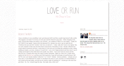 Desktop Screenshot of loveorrun.blogspot.com