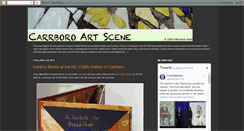 Desktop Screenshot of carrboroartscene.blogspot.com