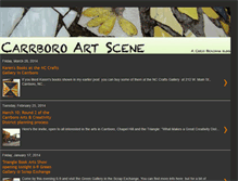 Tablet Screenshot of carrboroartscene.blogspot.com