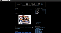 Desktop Screenshot of maestrosdeducacionfisica.blogspot.com