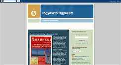 Desktop Screenshot of fogyasztok.blogspot.com