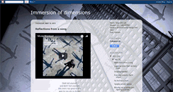 Desktop Screenshot of immersionsofdimensions.blogspot.com