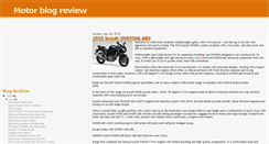 Desktop Screenshot of motorblogreview.blogspot.com