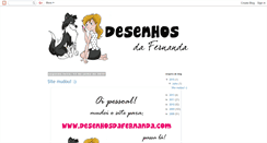 Desktop Screenshot of desenhosdafernanda.blogspot.com