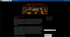 Desktop Screenshot of civilforautocad.blogspot.com