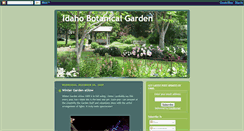 Desktop Screenshot of idahobotanicalgarden.blogspot.com