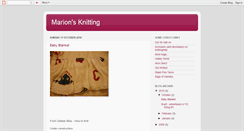 Desktop Screenshot of knittingmarion.blogspot.com