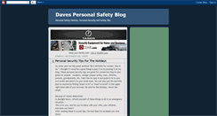 Desktop Screenshot of davespersonalsafetyblog.blogspot.com