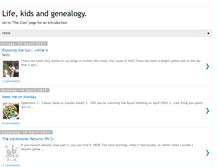 Tablet Screenshot of lifekidsandgenealogy.blogspot.com