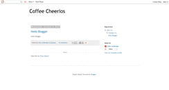 Desktop Screenshot of coffeencheerios.blogspot.com