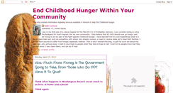 Desktop Screenshot of endchildhungerwithinyourcommunity.blogspot.com