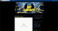 Desktop Screenshot of boywondermixtapes.blogspot.com