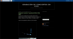 Desktop Screenshot of grabacionconciertos.blogspot.com