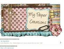 Tablet Screenshot of mypapercreations.blogspot.com