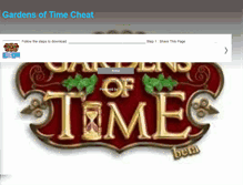 Tablet Screenshot of garden-of-time-cheat.blogspot.com