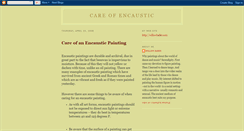 Desktop Screenshot of careofencaustic.blogspot.com