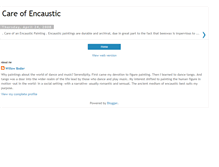 Tablet Screenshot of careofencaustic.blogspot.com