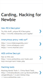 Mobile Screenshot of newbieshacking.blogspot.com