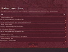 Tablet Screenshot of lindseylovestosave.blogspot.com