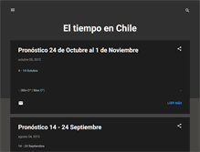 Tablet Screenshot of eltiempo-chile.blogspot.com