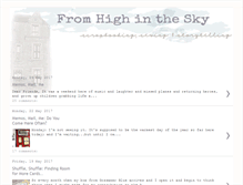 Tablet Screenshot of fromhighinthesky.blogspot.com