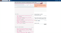 Desktop Screenshot of jobnewsindia.blogspot.com