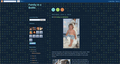 Desktop Screenshot of familyinabottle.blogspot.com