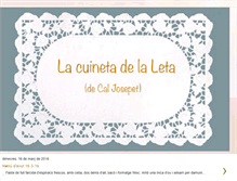 Tablet Screenshot of lacuinetadelaleta.blogspot.com