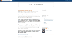 Desktop Screenshot of pos-indonesia.blogspot.com