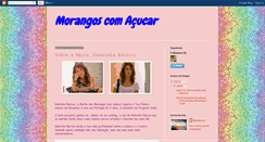 Desktop Screenshot of morangoscomacucar14.blogspot.com