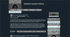 Desktop Screenshot of adelaidestudentpolitics.blogspot.com