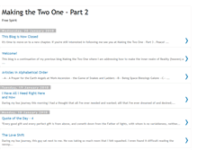 Tablet Screenshot of makingthetwoone1.blogspot.com