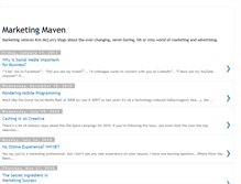 Tablet Screenshot of marketingmavenspeaks.blogspot.com