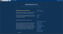 Desktop Screenshot of agreementsetc.blogspot.com