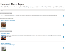 Tablet Screenshot of hereandtherejapan.blogspot.com